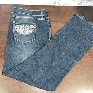 Natural Reflections Comfort Stretch Jeans - Dark Blue size 18